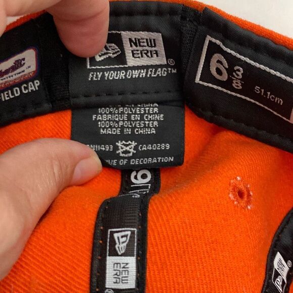 New Era Men's Miami Florida Marlins 5 Panel Orange Baseball Cap OS - Picture 8 of 10